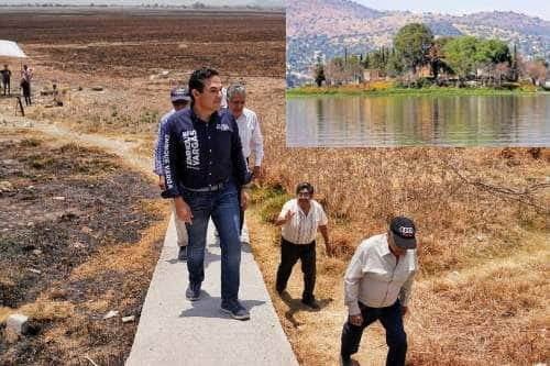 Vecinos de Zumpango acusan al gobierno federal de que Laguna de Zumpango esté seca